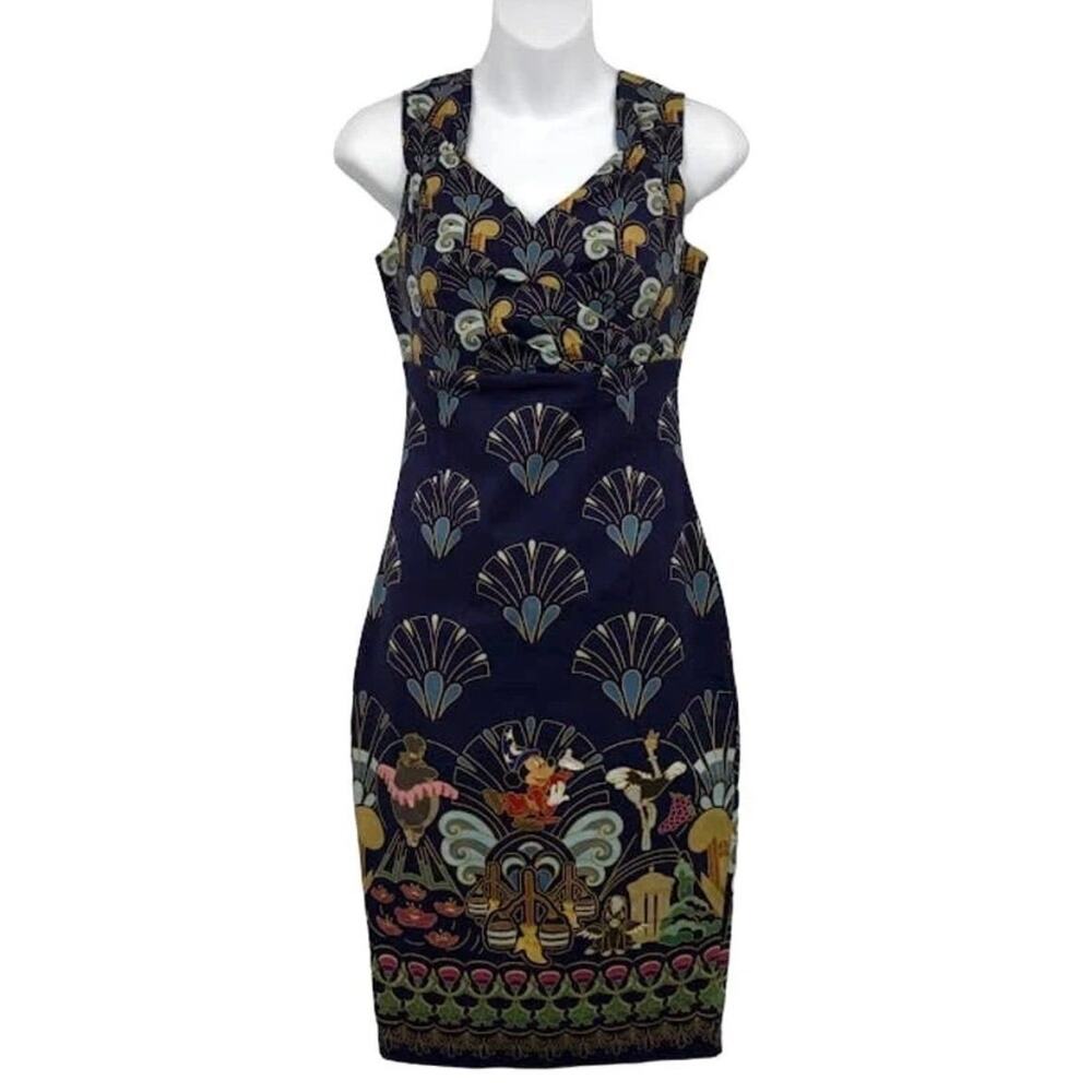 BNWT✨ VAULTED & RARE ✨ Fantasia Sorcerer Mickey Art Deco Dress - XS